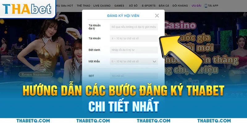 đăng ký thabet các bước